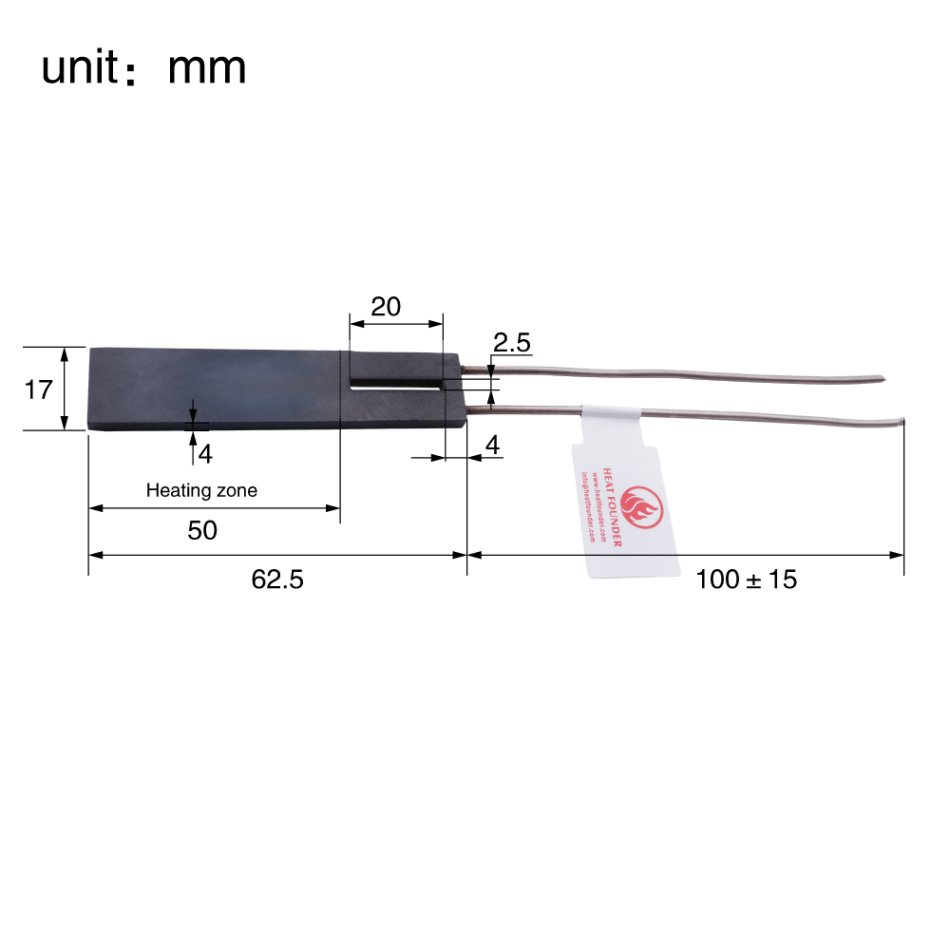 Industrial ceramic heating component