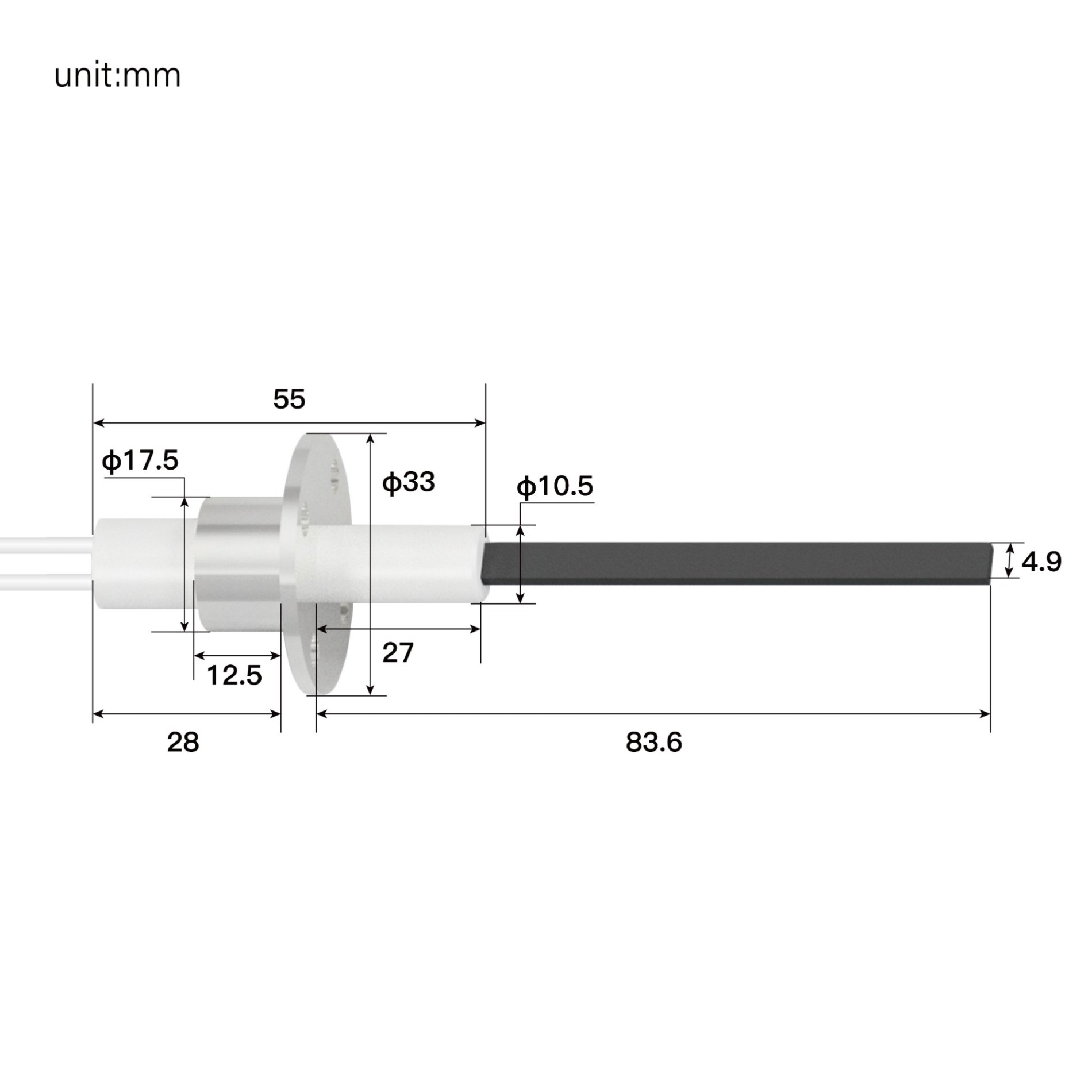 Industrial ceramic heater with durable design