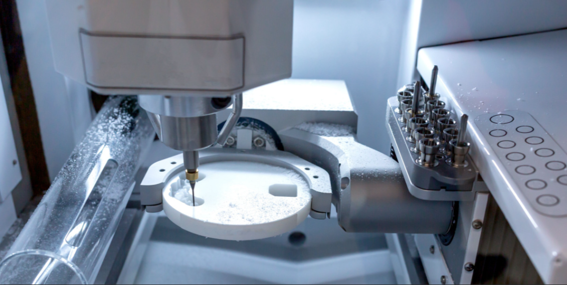 Detailed view of ceramic heating element's structure and components