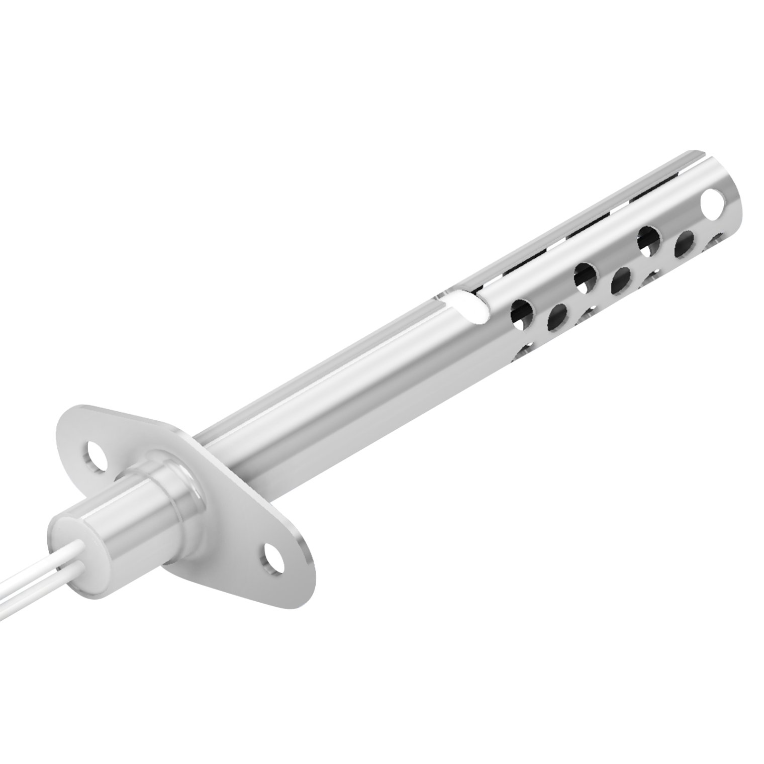 Detail shot of ceramic heating unit