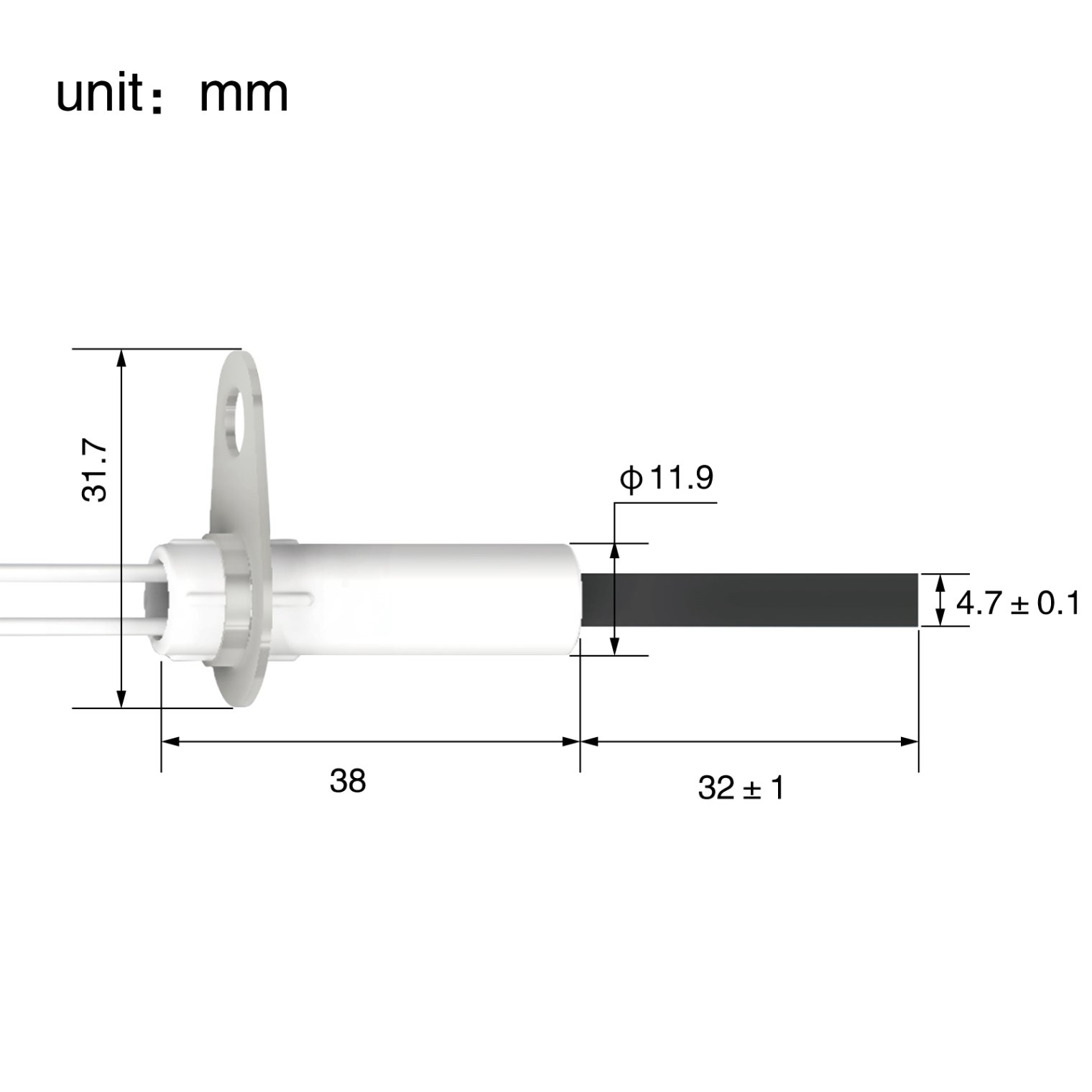 Specialized ceramic heating element for specific models