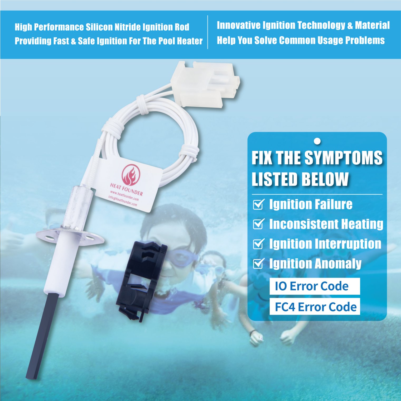 Ceramic heating element for electronic appliances