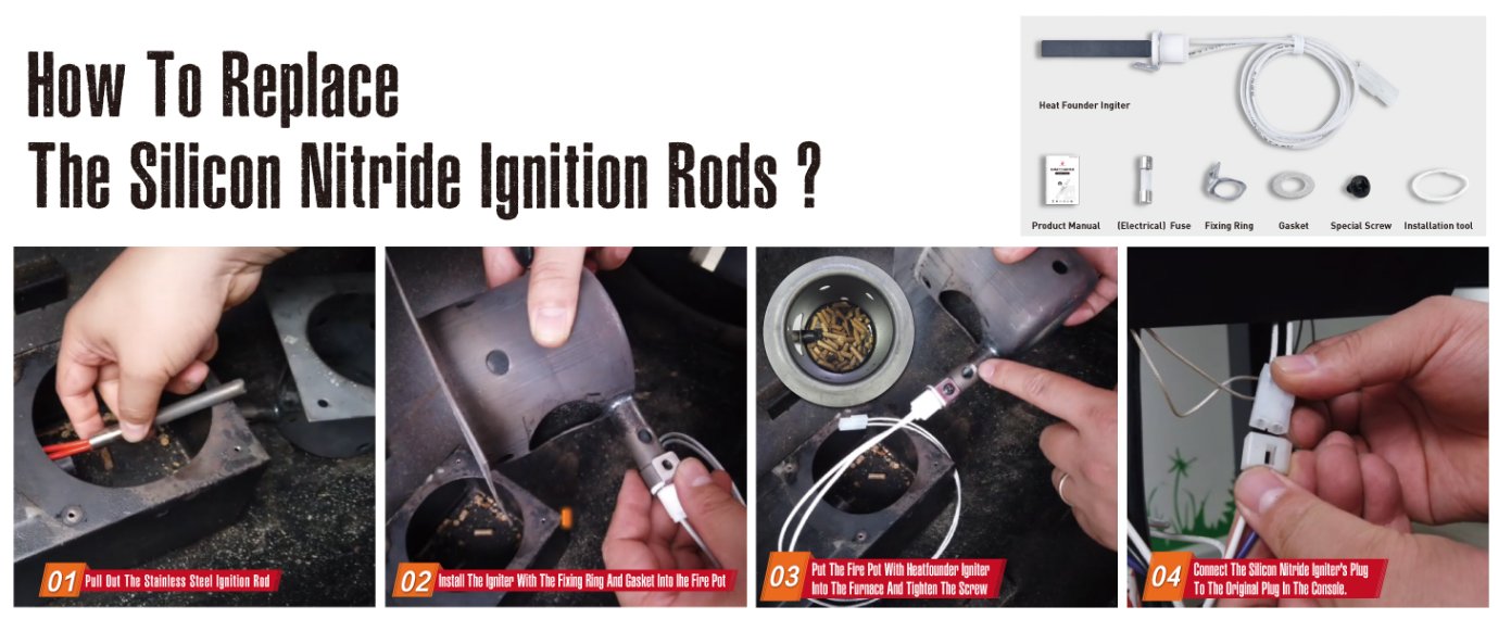 Detail view of a high-performance ceramic heater with efficient design