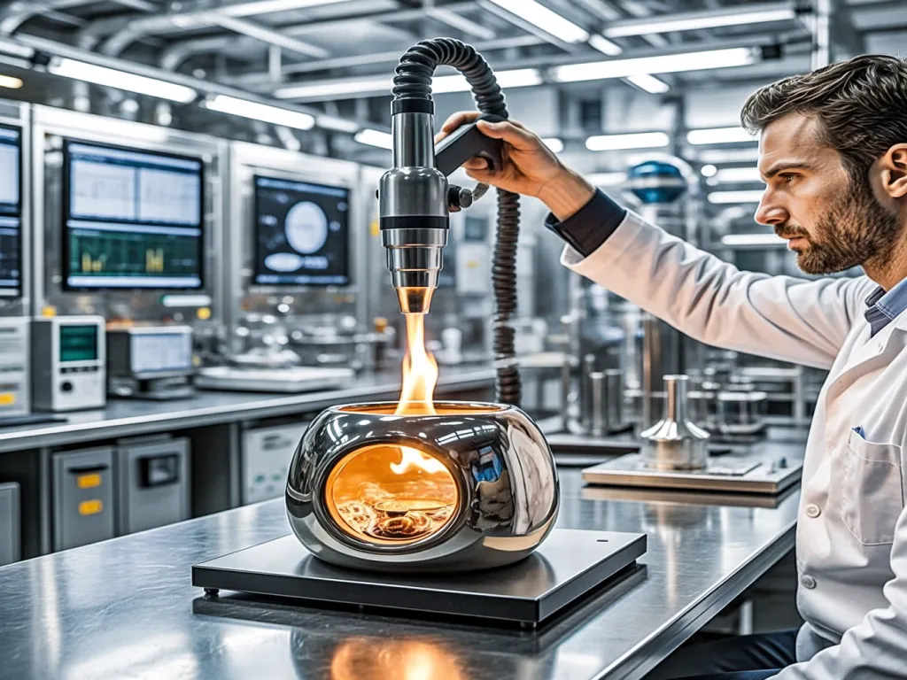 Testing furnace ignitor performance with flame in lab